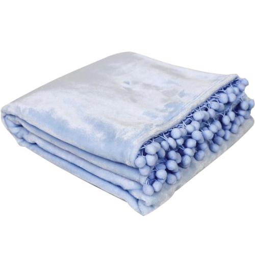 Κουβέρτα Fleece Υπέρδιπλη Makis Tselios Pomy Blue