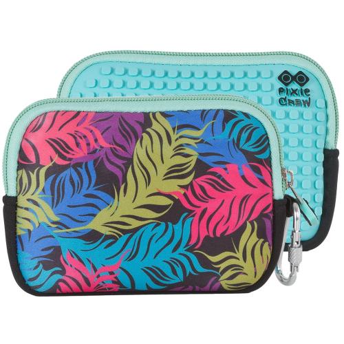 PXA-08-02 Pixie pouch printed/turquoise