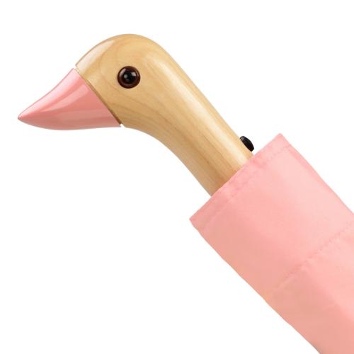 Original Duckhead Ομπρέλα Σπαστή με Χειροποίητο Χερούλι Πάπια - Ροζ