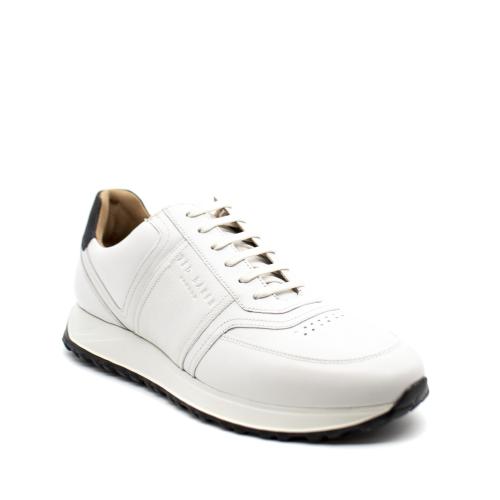 Ανδρικά Δερμάτινα Frayne Retro Sneakers Λευκά Ted Baker 266835-WHITE