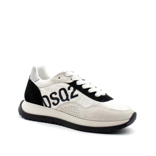 Ανδρικά Δερμάτινα Running Sneakers Λευκά Dsquared2 S23SNM027001601681-M072