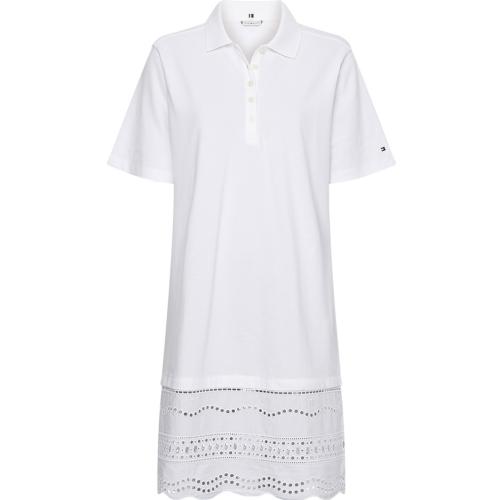 Γυναικείο Rlx Broderie Anglaise Polo Φόρεμα Λευκό Tommy Hilfiger WW0WW35350-YBR