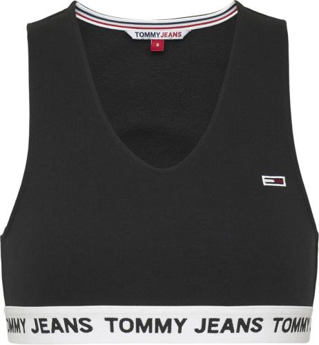 Γυναικείο Tjw Super Crop V-logo Τοπ Μαύρο Tommy Jeans DW0DW13830-BDS