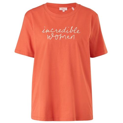 Γυναικείο T-shirt Πορτοκαλί S.Oliver 2114700-20D0