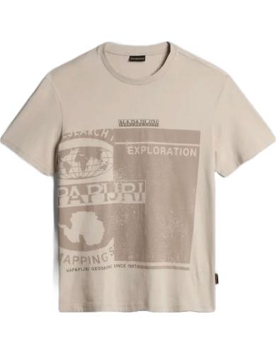 Ανδρικό S-Manta T-shirt Μπεζ Napapijri NP0A4H2C-N901