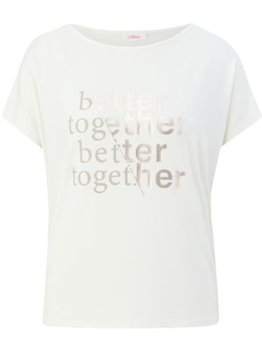 Γυναικείο T-shirt Λευκό S.Oliver 2130325-02D0