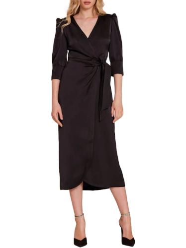 Γυναικείο Dakota Kimono Φόρεμα Μαύρο Mind Matter D240703-BLACK