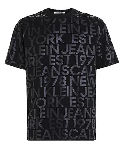 Ανδρικό Logo Aop T-shirt Μαύρο Calvin Klein J30J324643-0GL