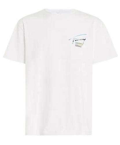 Ανδρικό Metallic Logo T-shirt Λευκό Tommy Jeans DM0DM18283-YBR