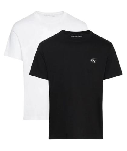 Ανδρικό Monologo T-Shirt Σετ 2 Τεμαχίων Μαύρο/Λευκό Calvin Klein J30J320199-YAF