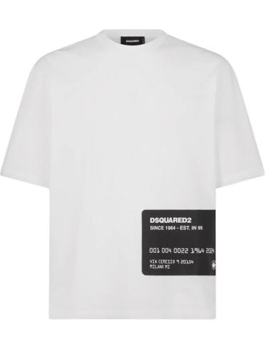 Ανδρικό T-shirt Λευκό Dsquared2 S74GD1237S23009-100