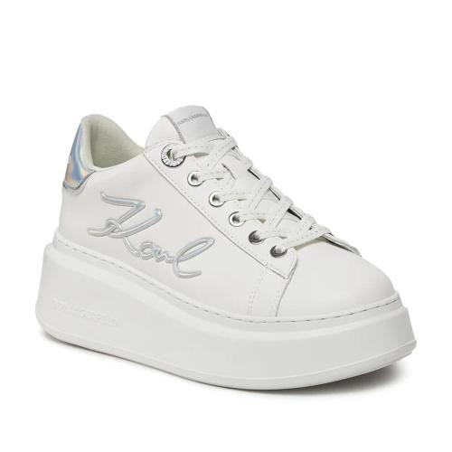 Γυναικεία Δερμάτινα Signia Sneakers Λευκά Karl Lagerfeld KL63510A-01S WHITE