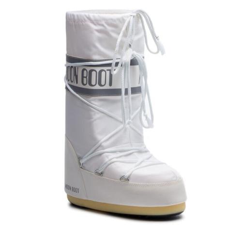 Γυναικείες Icon Nylon Μπότες Λευκές Moon Boot 14004400-006