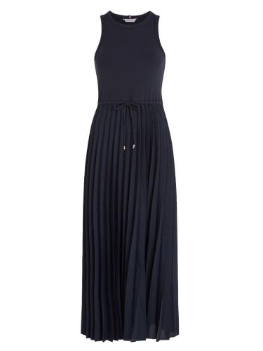 Γυναικείο Πλισέ Αμάνικο Φόρεμα Navy Μπλε Tommy Hilfiger WW0WW39342-DW5