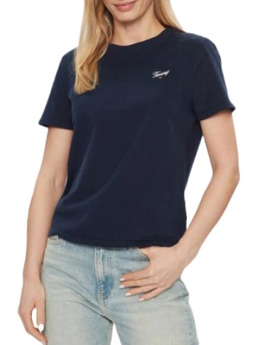 Γυναικείο Script T-shirt Navy Μπλε Tommy Jeans DW0DW17367-C1G