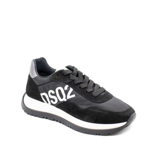 Ανδρικά Δερμάτινα Running Sneakers Μαύρα Dsquared2 S23SNM027001601681-M1082