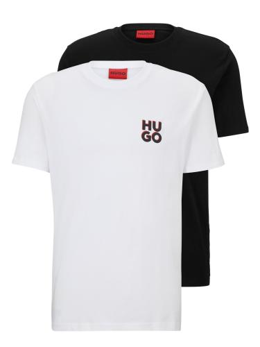 Ανδρικό Σετ 2-Pack Dimento T-shirts Μαύρο/Λευκό Hugo 50492550-960