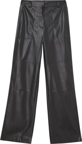 Γυναικείο Faux Leather Wide Leg Παντελόνι Μαύρο Calvin Klein J20J218954-BEH