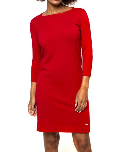 Γυναικείο Hirse23 Πλεκτό Φόρεμα Κόκκινο Heavy Tools W23396-RED