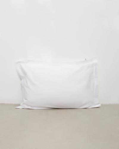 Βαμβακερή Ξενοδοχειακή Μαξιλαροθήκη Oxford 3 Πλευρές Denise 50x70 5cm Άσπρο