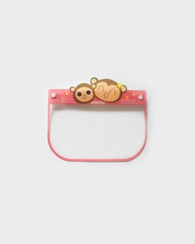 Ροζ Παιδική Προσωπίδα με Αντιθαμβωτική Επιφάνεια Happy Monkeys 18x25cm One Size (18x25cm) Ροζ