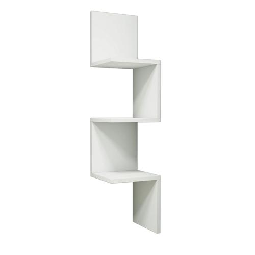 Ραφιέρα γωνιακή τοίχου Insta λευκό 25x25x105,5εκ Υλικό: CLIPBOARD WITH MELAMINE 120-000171