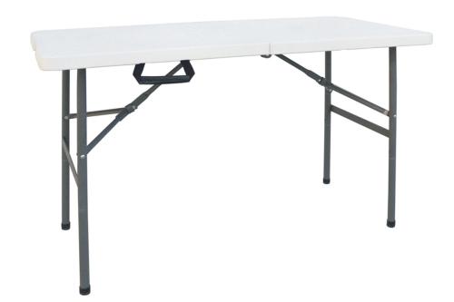 Τραπέζι catering Rodeo πτυσσόμενο-βαλίτσα λευκό 122x60x74εκ Υλικό: HDPE SURFACE - METALLIC LEGS 142-000004