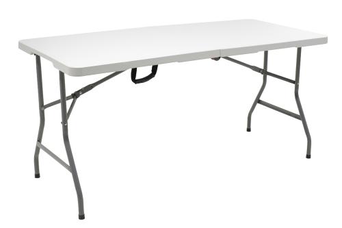 Τραπέζι catering Rodeo πτυσσόμενο-βαλίτσα λευκό 183x76x74εκ Υλικό: HDPE SURFACE - METALLIC LEGS 142-000007