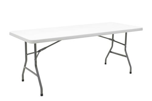 Τραπέζι catering-συνεδρίου Aprilia λευκό μονοκόμματη επιφάνεια 183x76x74εκ Υλικό: HDPE SURFACE - METALLIC LEGS 142-000001