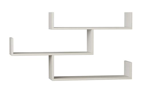 Ραφιέρα τοίχου Tiber χρώμα λευκό 120x22x67εκ Υλικό: MELAMINE 18mm. 119-000896