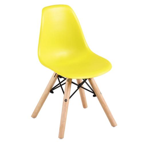 ART Wood Kid Καρέκλα Ξύλο - PP Κίτρινο  32x34x57cm [-Φυσικό/Κίτρινο-] [-Ξύλο/PP - PC - ABS-] ΕΜ123,ΚY ( 4 ΤΕΜ.)