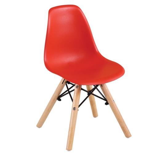 ART Wood Kid Καρέκλα Ξύλο - PP Κόκκινο  32x34x57cm [-Φυσικό/Κόκκινο-] [-Ξύλο/PP - PC - ABS-] ΕΜ123,ΚR ( 4 ΤΕΜ.)
