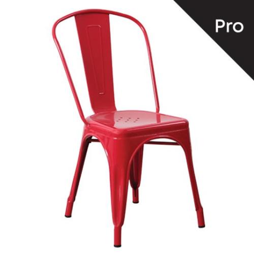 RELIX Καρέκλα-Pro, Μέταλλο Βαφή Κόκκινο  45x51x85cm [-Κόκκινο-] [-Μέταλλο-] Ε5191,2 ( 14 ΤΕΜ.)
