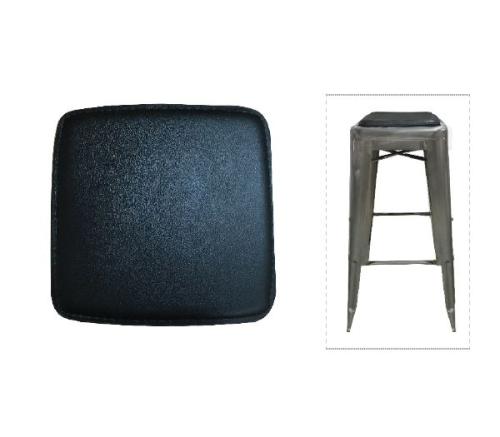 RELIX Κάθισμα για Σκαμπό, Pvc Μαύρο (Μαγνητικό)  27x27cm [-Μαύρο-] [-PU - PVC - Bonded Leather-] Ε519,2Σ ( 20 ΤΕΜ.)