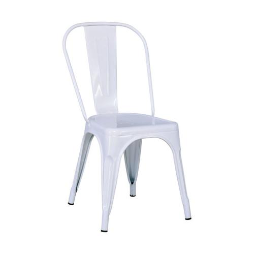 RELIX Καρέκλα, Μέταλλο Βαφή Άσπρο  44x49x84cm [-Άσπρο-] [-Μέταλλο-] Ε5191,MW ( 17 ΤΕΜ.)