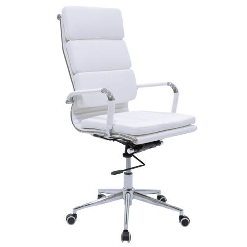 Καρέκλα γραφείου διευθυντή Tokyo λευκό pu 55.5x52x108εκ Υλικό: METAL. PU 277-000010