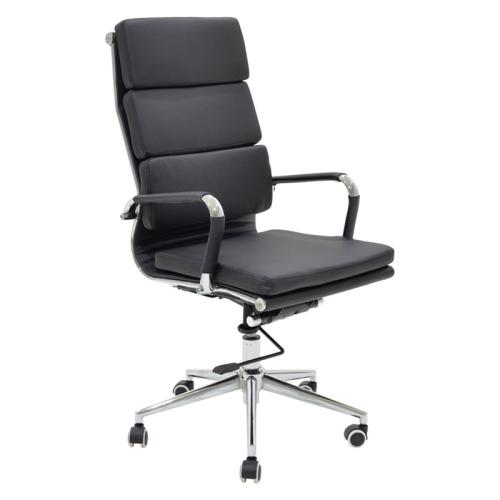 Καρέκλα γραφείου διευθυντή Tokyo μαύρο pu 55.5x52x108εκ Υλικό: METAL. PU 277-000009