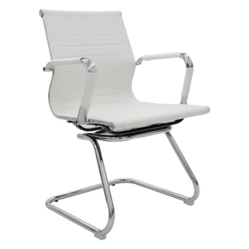 Καρέκλα γραφείου επισκέπτη Valter λευκό pu 55.5x52x95.5εκ Υλικό: METAL. PU 277-000004