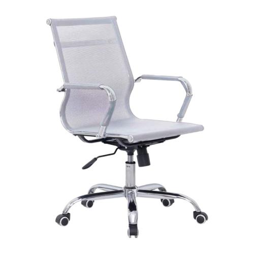 Καρέκλα γραφείου εργασίας Noctis λευκό ύφασμα mesh 55.5x48x88εκ Υλικό: METAL. MESH FABRIC 277-000006