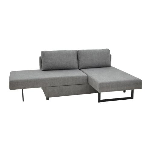 Πολυμορφικός καναπές-κρεβάτι Defry γκρι ύφασμα 230x165x72εκ Υλικό: FABRIC 213-000039