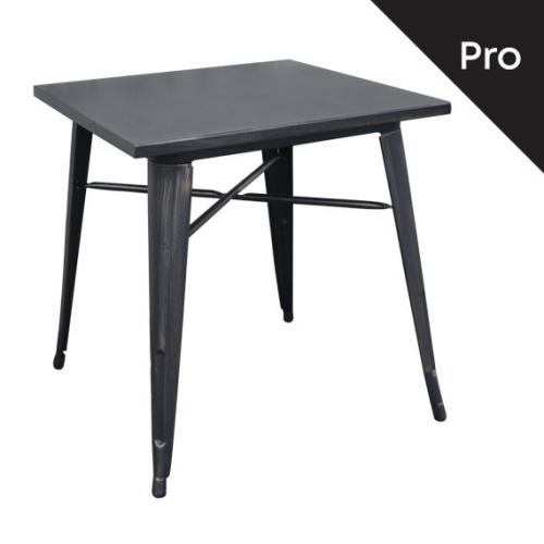RELIX Τραπέζι Dining-Pro, Μέταλλο Βαφή Antique Black  70x70x75cm [-Μαύρο-] [-Μέταλλο-] Ε5200,10