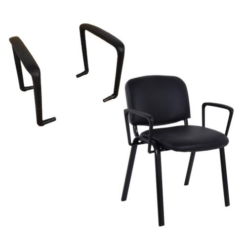 SIGMA Μπράτσα Ζευγάρι Μαύρα  Για καρέκλα SIGMA [-Μαύρο-] [-Μέταλλο-] ΕΟ550,Μ