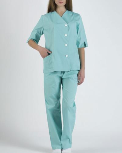 Γυναικείο Ιατρικό Σετ Σακάκι & Παντελόνι Scrub σε 3 Αποχρώσεις Large Πράσινο