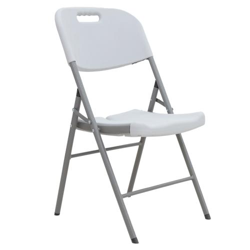 Καρέκλα catering-συνεδρίου πτυσσόμενη Zora λευκό Υλικό: HDPE SURFACE - METALLIC LEGS 142-000012