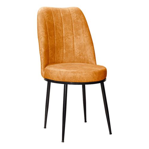 Καρέκλα Farell I ύφασμα πορτοκαλί antique-μεταλλικό μαύρο πόδι Υλικό: FABRIC. METAL 266-000009