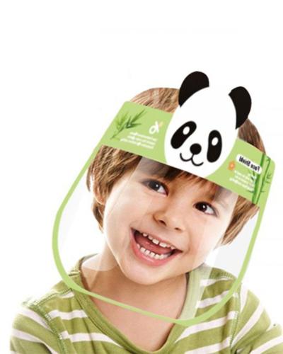 Πράσινη Παιδική Προσωπίδα με Αντιθαμβωτική Επιφάνεια Panda 18x25cm One Size (18x25cm) Πράσινο