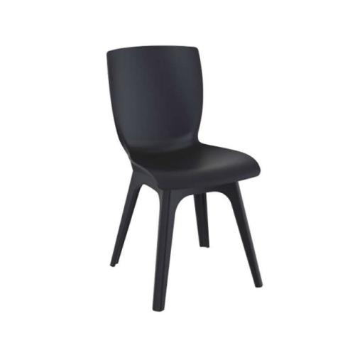 Καρέκλα Πολυπροπυλενίου 4τμχ Mio PP Black Black 44Χ56Χ84εκ.