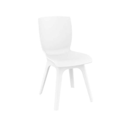 Καρέκλα Πολυπροπυλενίου 4τμχ Mio PP White White 44Χ56Χ84εκ.