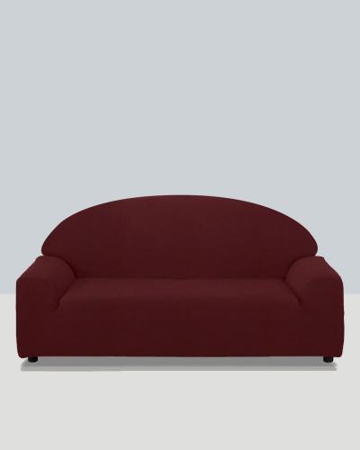 Ελαστικό κάλυμμα καναπέ Moratti με πλάτη αχιβάδα Τετραθέσιος Μπορντώ
