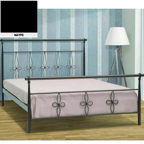Φοίνικας Μεταλλικό Κρεβάτι (Για Στρώμα 110×200) Με Επιλογές Χρωμάτων Μαύρο